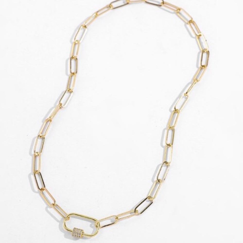 Punk chunky link chain necklace